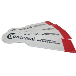 Modelo de nueva fabricación de espátula de amasado para el removido de la masa en la cubeta del Alveógrafo.